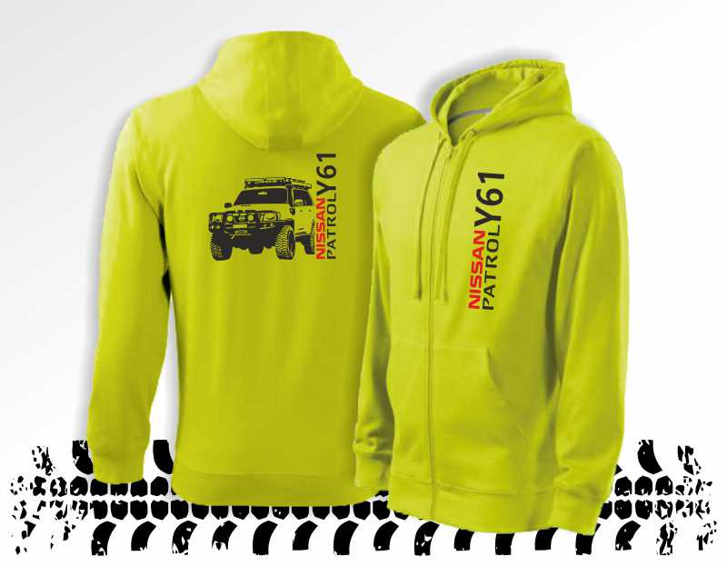Offroadová mikina s potiskem NISSAN PATROL Y61 - 2