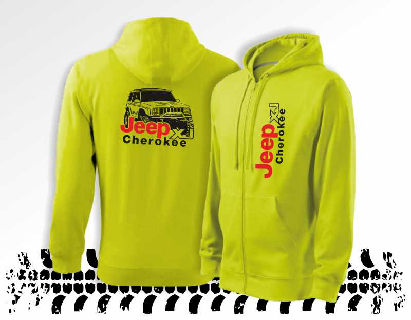 Off-road mikina s potiskem JEEP CHEROKEE XJ