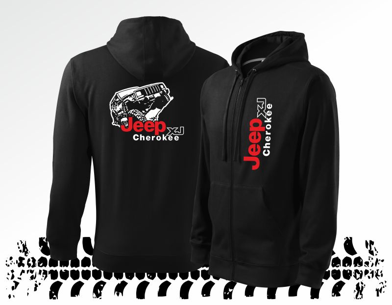 Offroadová mikina s potiskem JEEP CHEROKEE XJ