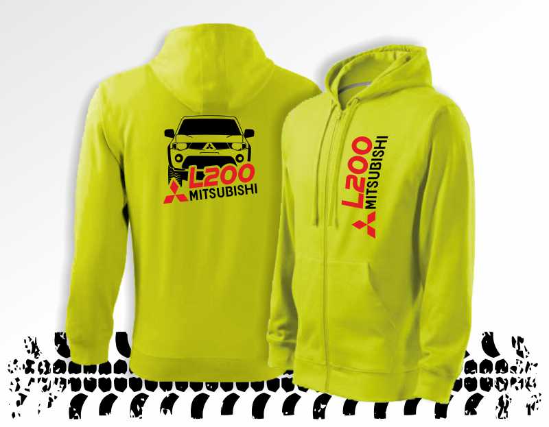 Offroadová mikina s potiskem MITSUBISHI L200