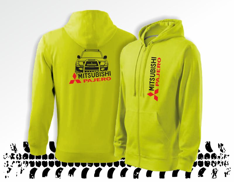 Offroadová mikina s potiskem MITSUBISHI Pajero MK3
