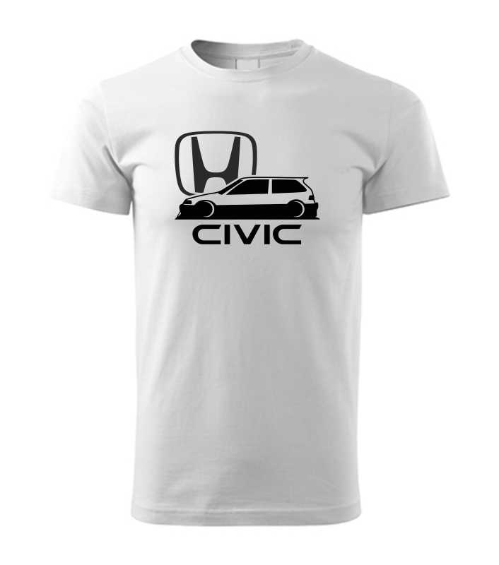 Autičkářské pánské tričko s potiskem HONDA Civic