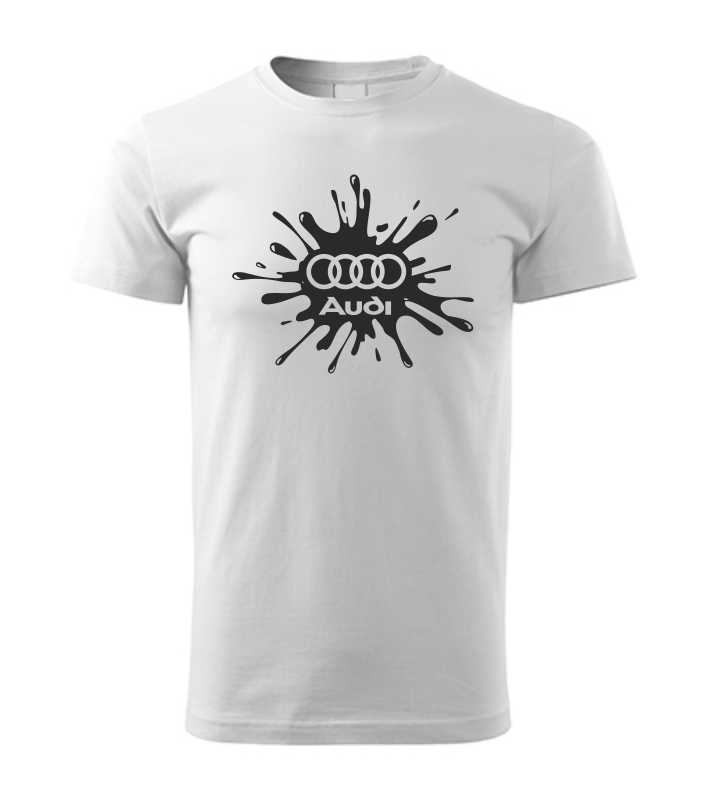 Autičkářské pánské tričko s potiskem Audi flek