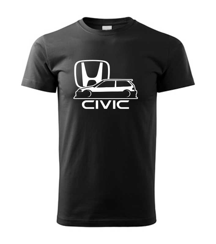 Autičkářské pánské tričko s potiskem HONDA Civic