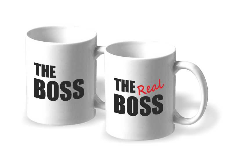 Párové hrníčky The Boss a The Real Boss