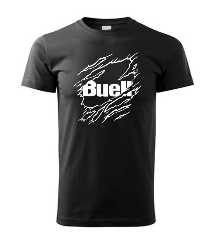 Motorkářské pánské tričko s potiskem BUELL Ripped
