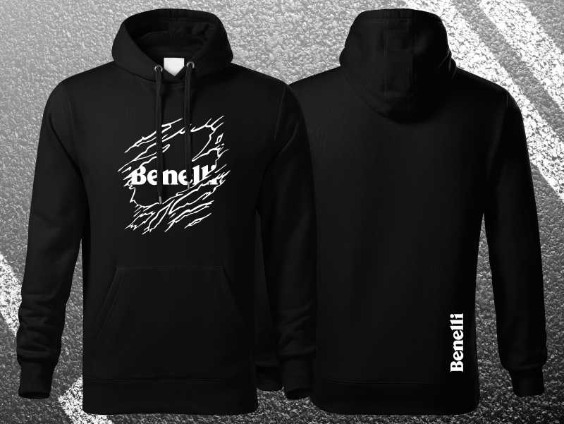 Motorkářská mikina s kapucí BENELLI Ripped